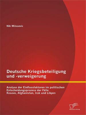 cover image of Deutsche Kriegsbeteiligung und -verweigerung